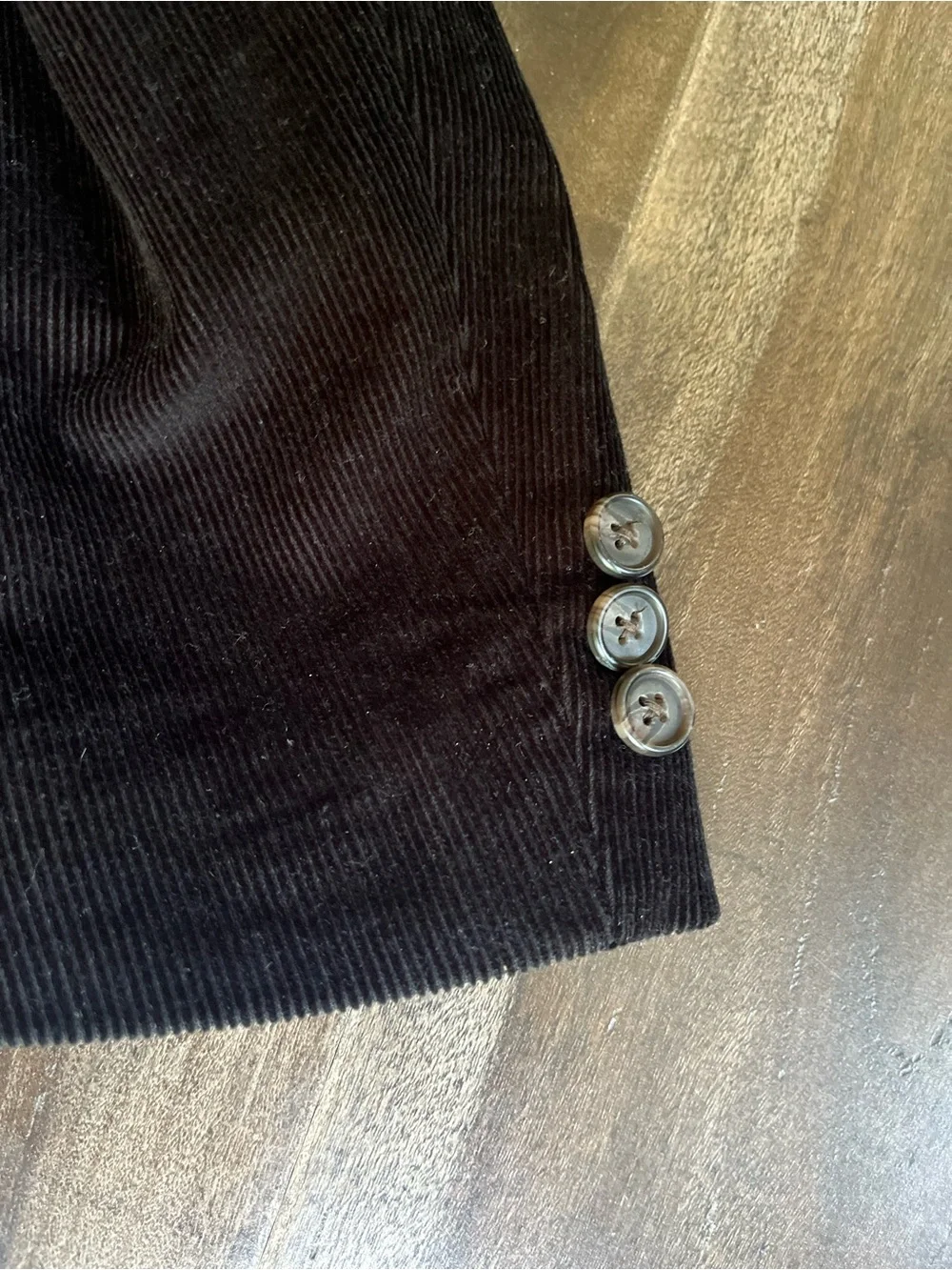 Boys Ralph Lauren Black Corduroy 2 Button Blazer Suit Jacket, Sz 8